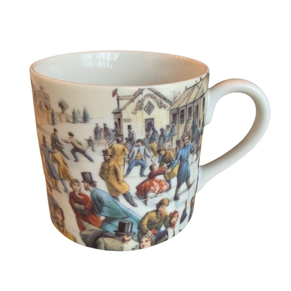 Metropolitan Museum of Art Coffee Tea Mug CENTRAL PARK, WINTER -THE SKATING POND
